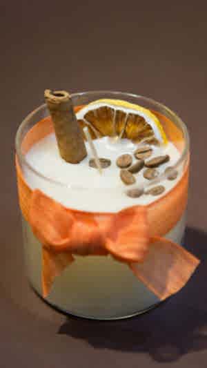 Kahve kokulu el yapımı mum