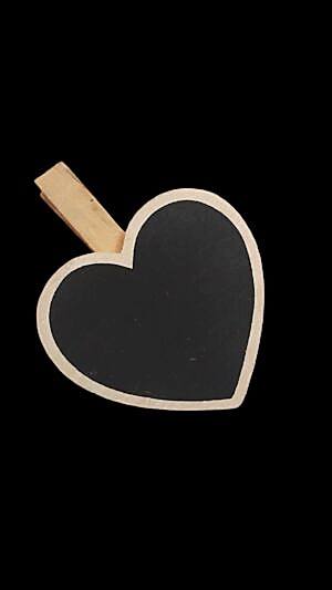 Tamamlayıcı Kalp Mandal ürün üzerine beyaz kalemle istediğiniz simge yapılır