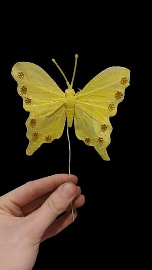 Özel tasarım kelebek buket aksesuar