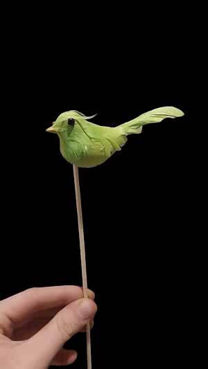 Tüylü kuş  buket aksesuar