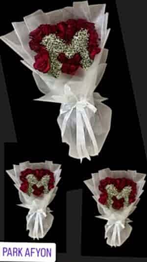 Harf Cipso Detaylı Kırmızı Gül Söz Kız İsteme Buketi