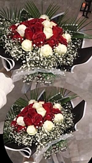 Yaprak, Kırmızı Gül, Cipso Detaylı Söz Kız İsteme Buketi